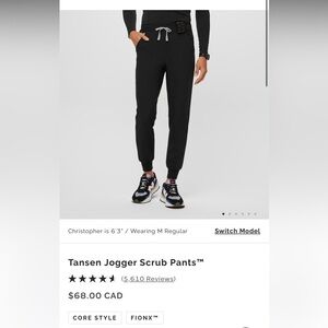 Black Figs Tansen Jogger Scrub Pant